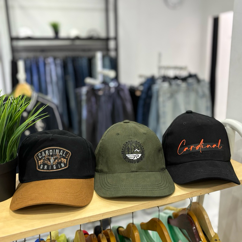 topi cardinal pria original