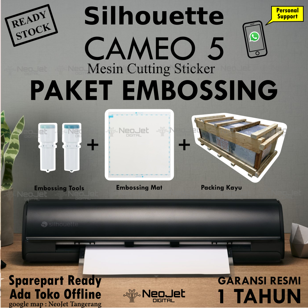 

Paket Mesin Cutting Cameo 5 Embossing Tools Set Emboss Mat Packing Kayu