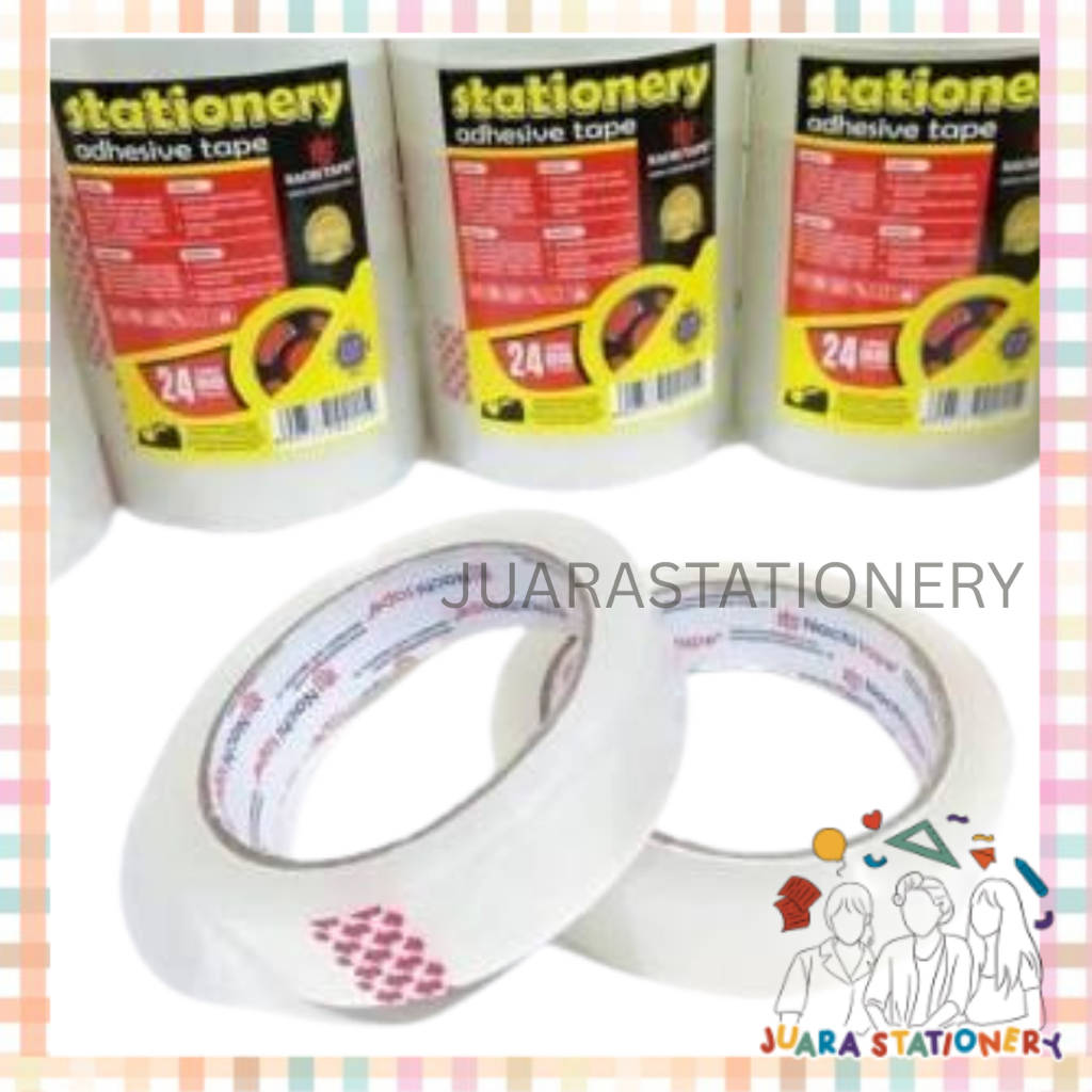 

(147) JUARASTATIONERY Lakban Nachi 1 inch / 24 mm x 100 yard Lakban Isolasi