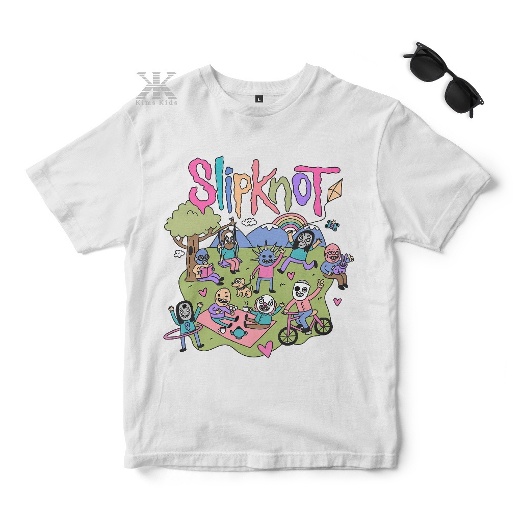 KIMS KIDS - T-SHIRT MUSIK SLIPKNOT BAJU MUSIK BAND METAL ANAK
