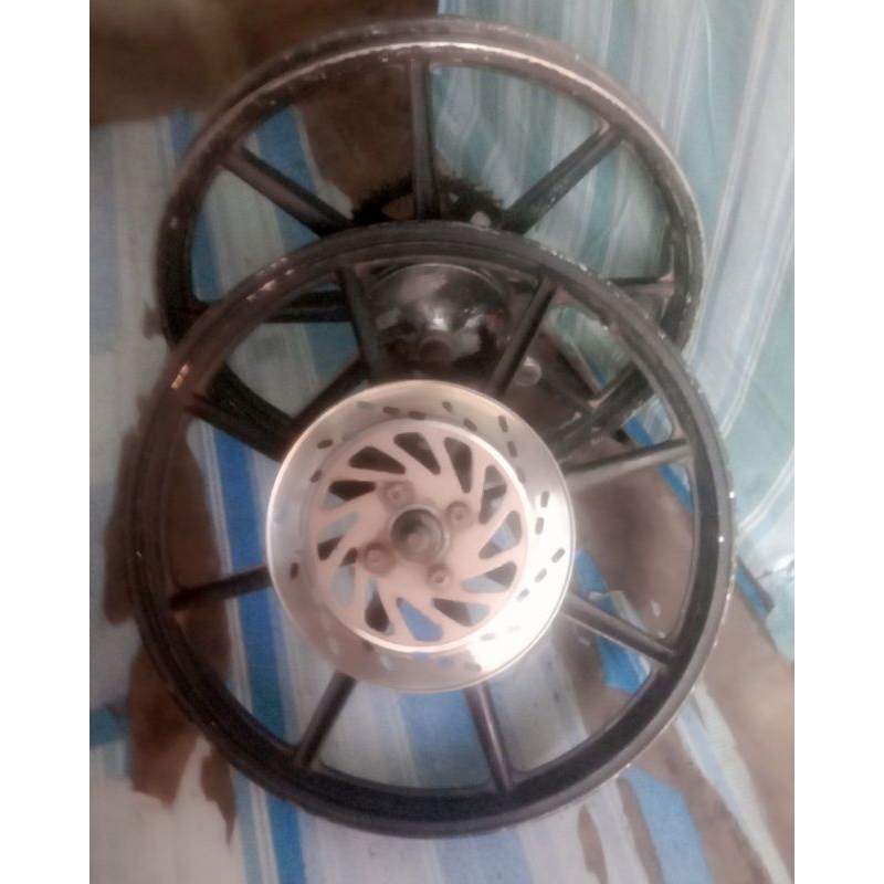 Velg 17 Palang 8/Suzuki smash lama Smash new/shogun 125/Fullset nap gear+panel rem/Seken Copotan