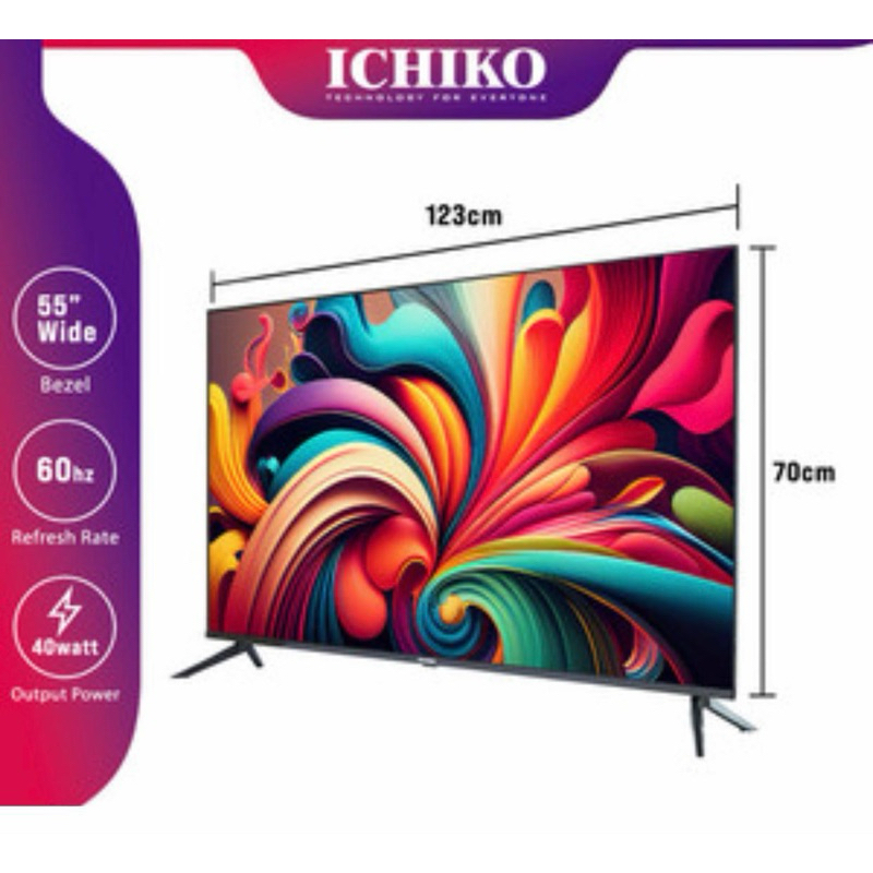LED TV Ichiko 55inch Smart Digital 4K UHD