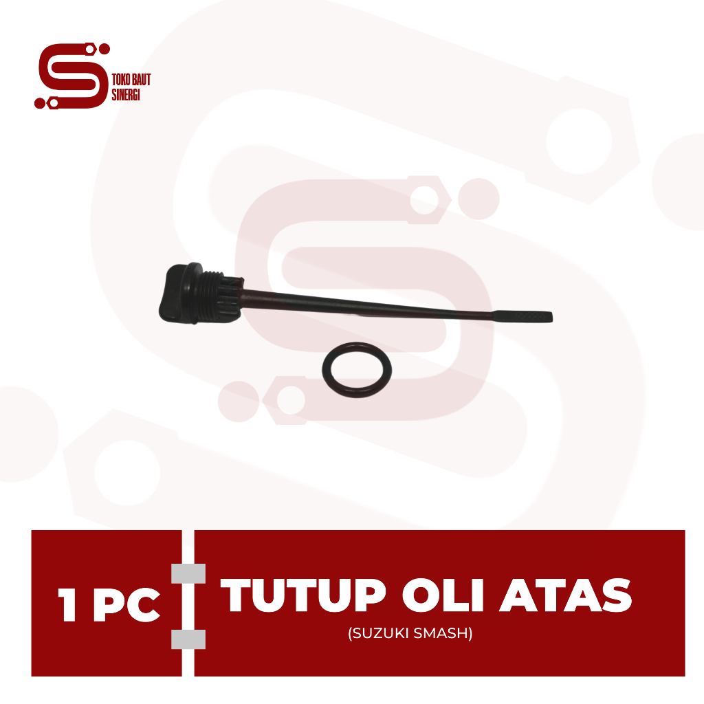 TUTUP COLOKAN OLI MESIN MOTOR SUZUKI SMASH / SHOGUN 110 / SHOGUN 125 BONUS SEAL ORING [PNP]