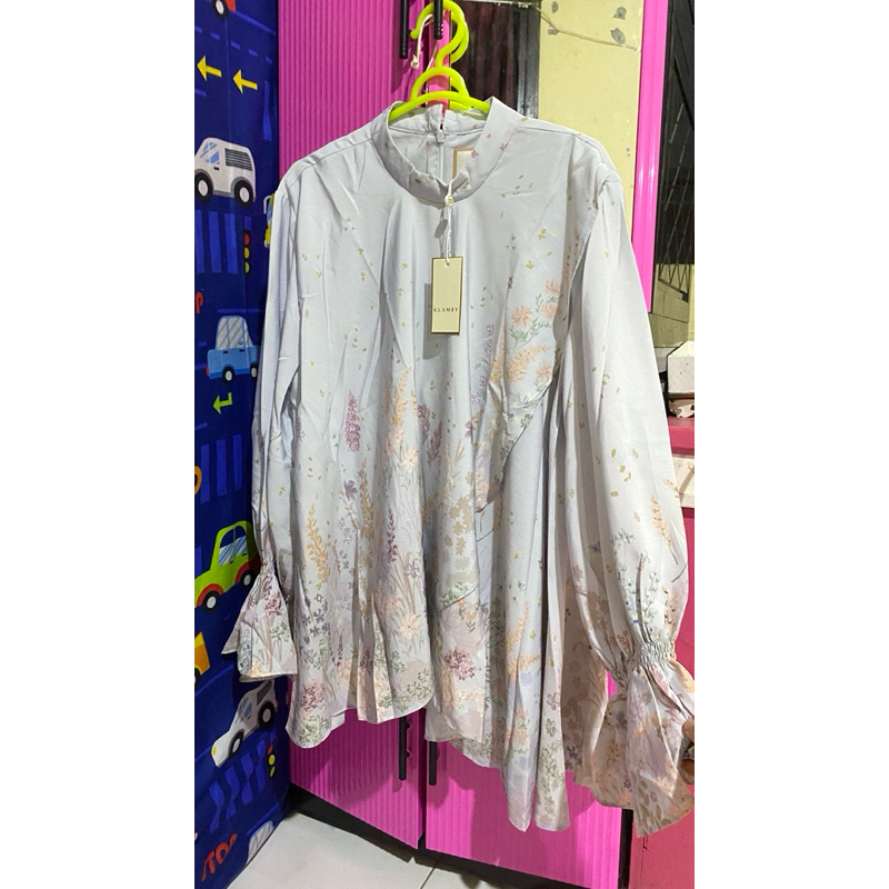 Blouse Wearing Klamby Gardenia blue NOW