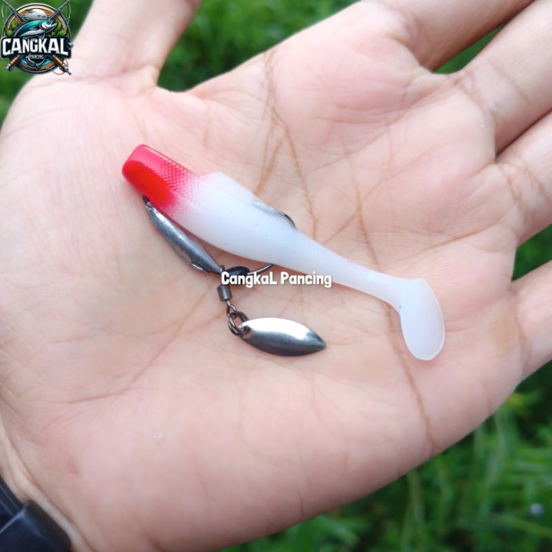 Softlure replika zman 6 cm pakai kail timah blade - cangkal pancing
