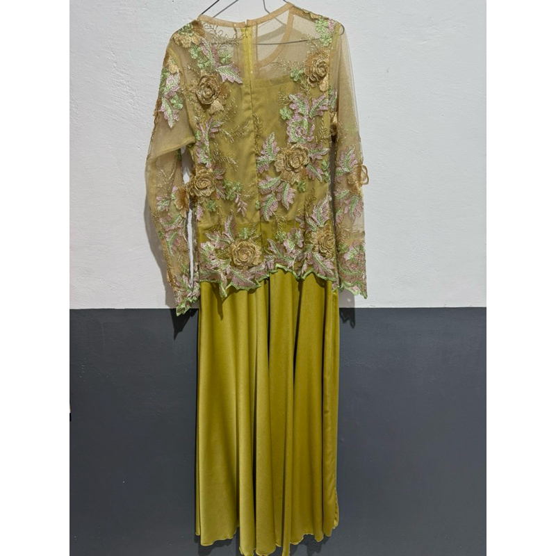 PL ABAYA KEBAYA HIJAU LEMON SIZE S TO M