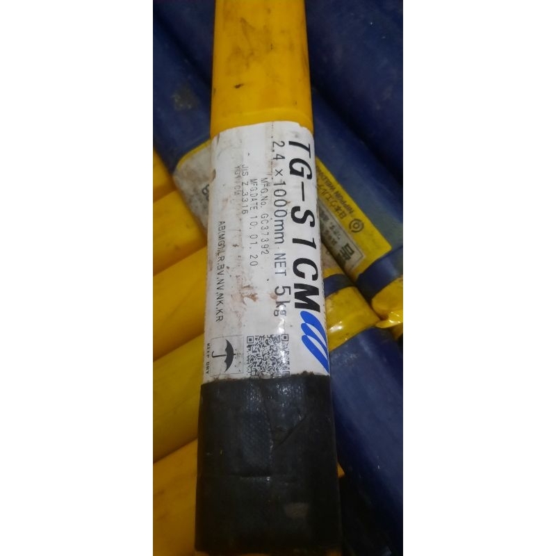 KAWAT LAS ARGON TG-S 1CM ER80S-G Size.2.4x1000mm 1kg