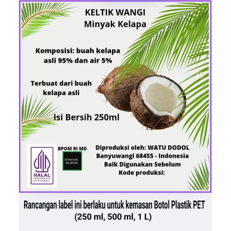 

KELTIK WANGI Minyak kelapa