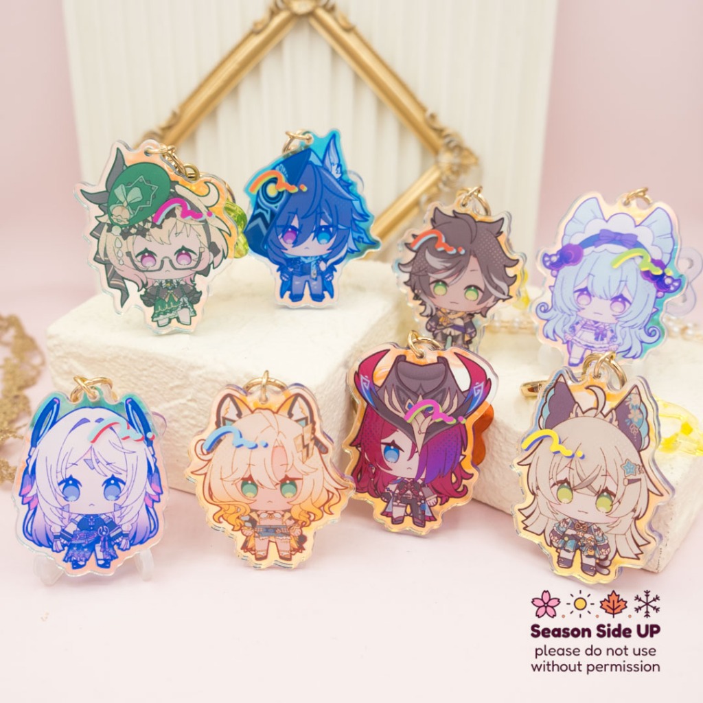 Genshin Impact Holographic Acrylic Keychain Blind Box Mystery Box Group E