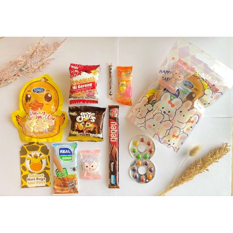 

JUMBO SNACK BOX ULANG TAHUN ANAK PAKET 9RBAN KARAKTER KELINCI BUNNY