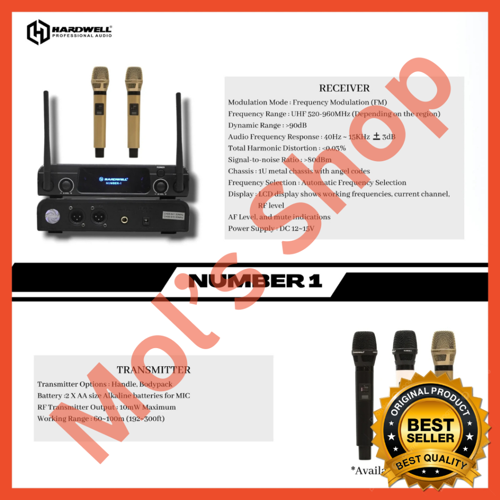 Hardwell Wireless Mic Number 1