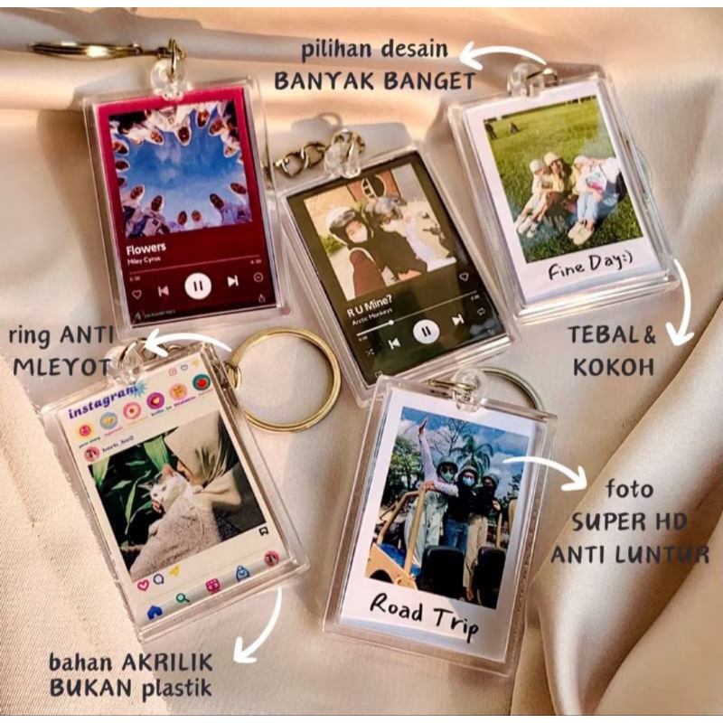 Gantungan  kunci custom / Gantungan kunci foto / keychain custom