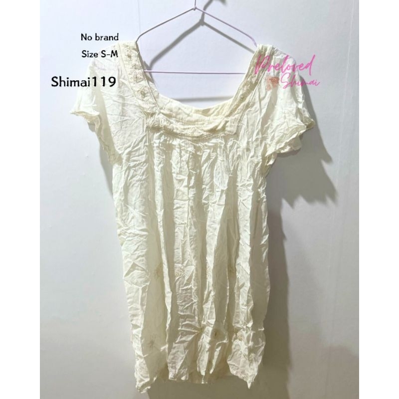 preloved dress putih