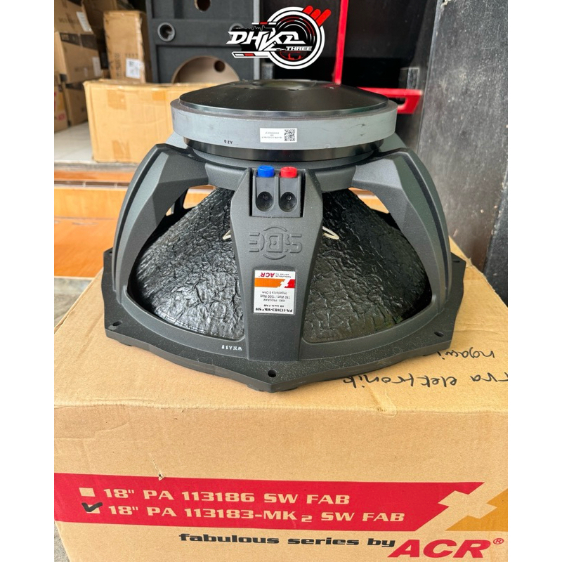 SPEAKER ACR FABULOUS 18" PA-113183-MK2 SW FAB SUBWOOFER / SPEAKER ACR FABULOS 18” PA 113183MK2 SW Su