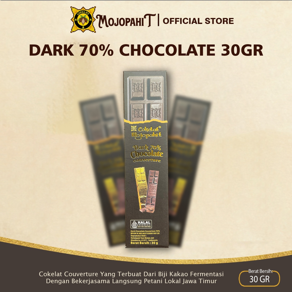

Cokelat Mojopahit | Dark Chocolate 70% 30gr (New)