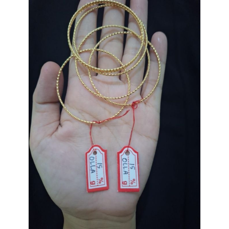 Gelang Anak Emas Muda Diameter 4,5 cm (HARGA PERBIJI 0,7 GRAM)