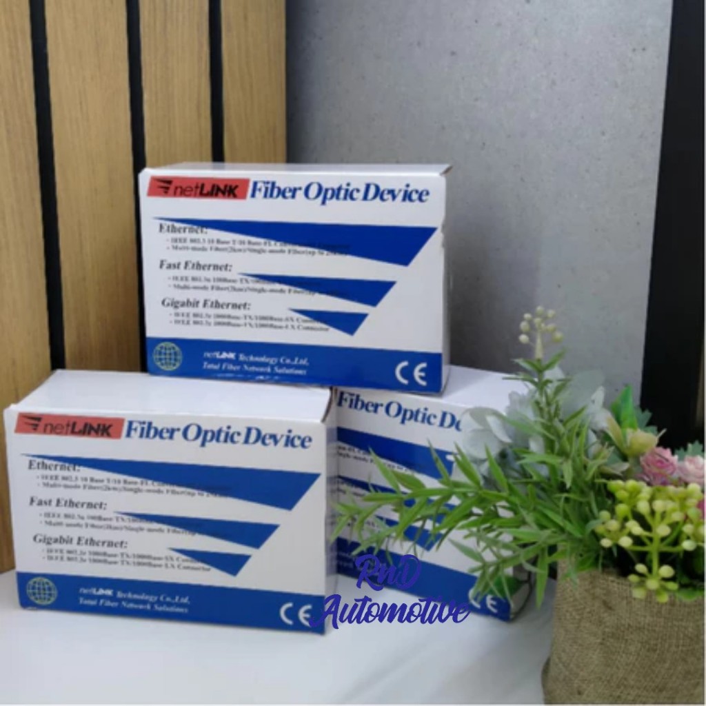 HTB 3100 Sepasang A+B Netlink Fiber Optic Optical Media Converter Single Mode Pair TB3100 SET Device