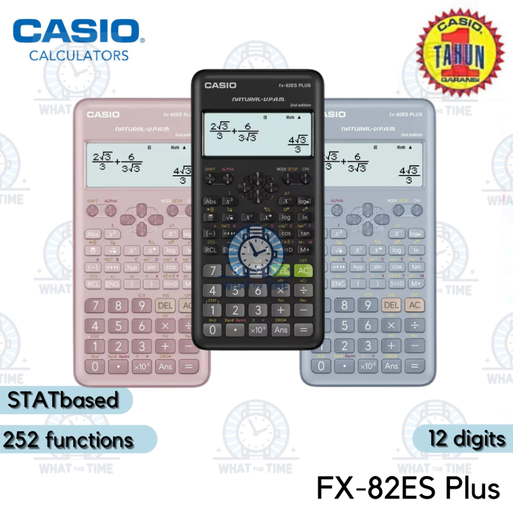 

WTT Kalkulator CASIO FX-82ES Plus Original Scientific Calculator Ilmiah Sekolah Kuliah FX 82ES 82 ES