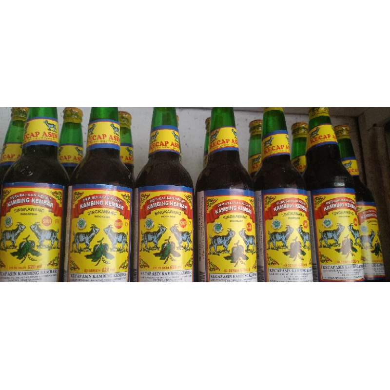 

kecap asin kambing kembar dua 620ml 1botol