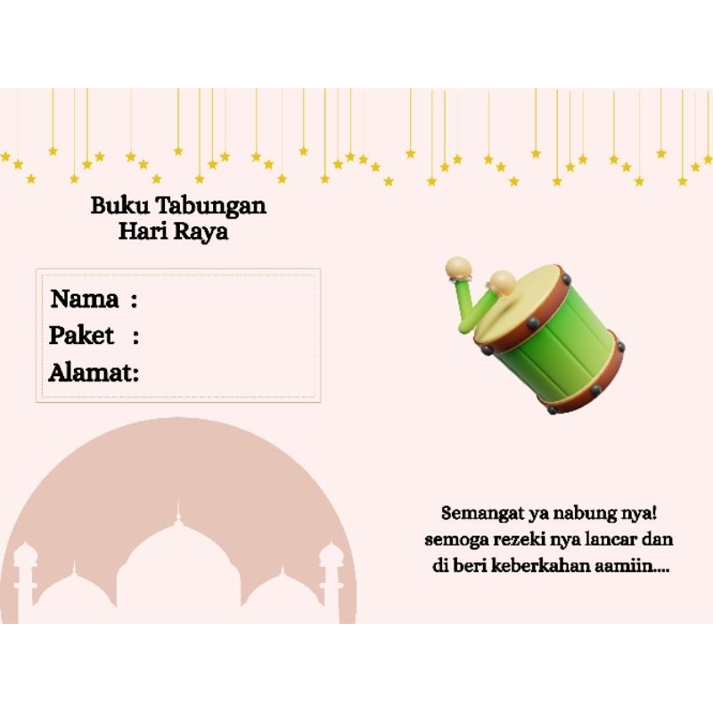

Cetak Buku Paket Tabungan Hari Raya/ Costum