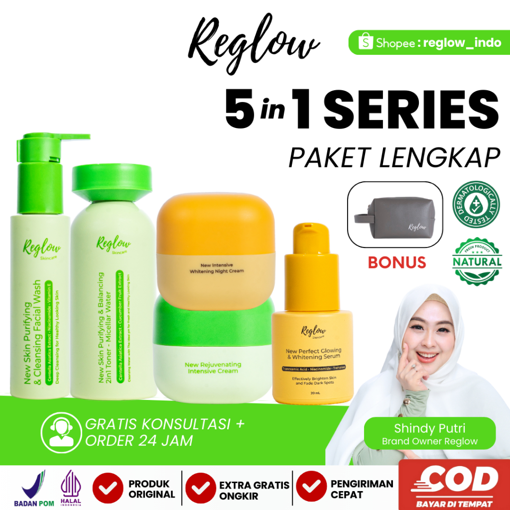 Reglow Paket Perfect Glowing dr Shindy Skincare Original Official Store Resmi