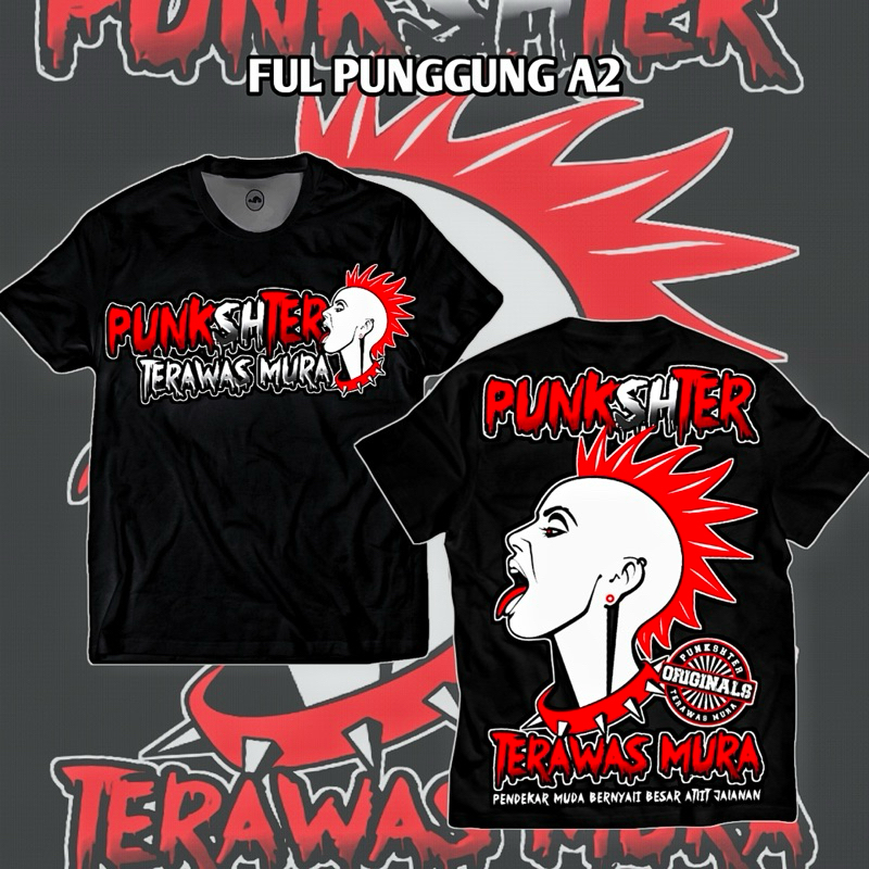 kaos punkshter psht terbaru kaos distro disain terbaru PUNKSHTER sh terate ful punggung A2
