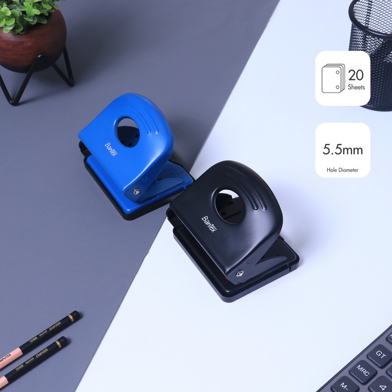 

[Stationery Home] Bantex Pelubang / Pembolong Kertas / Punch Besi Metal Untuk 20 Halaman BD6202