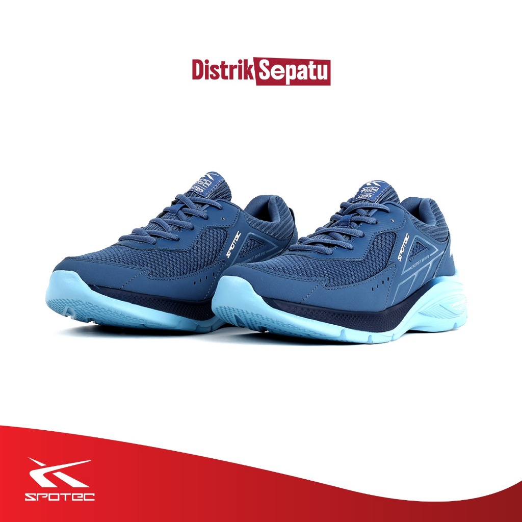 Spotec Running Easton | Sepatu Lari |Sepatu Running | Pria Wanita | Biru Muda-Biru Muda