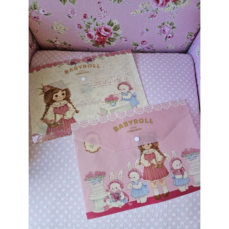 

map file / map plastik rosedream baby roll korea / folder file estetik lucu / organizer shabbychic
