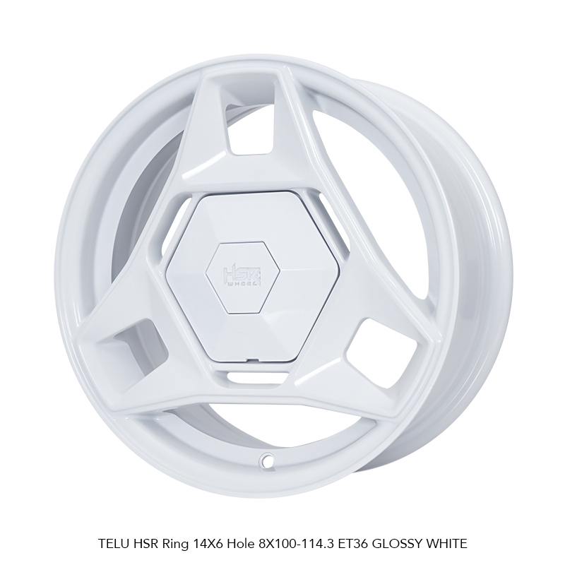velg mobil terbaru dari hsr tipe telu ring 14 cocok untuk mobil avanza, xenia, velg agya, veg mobil