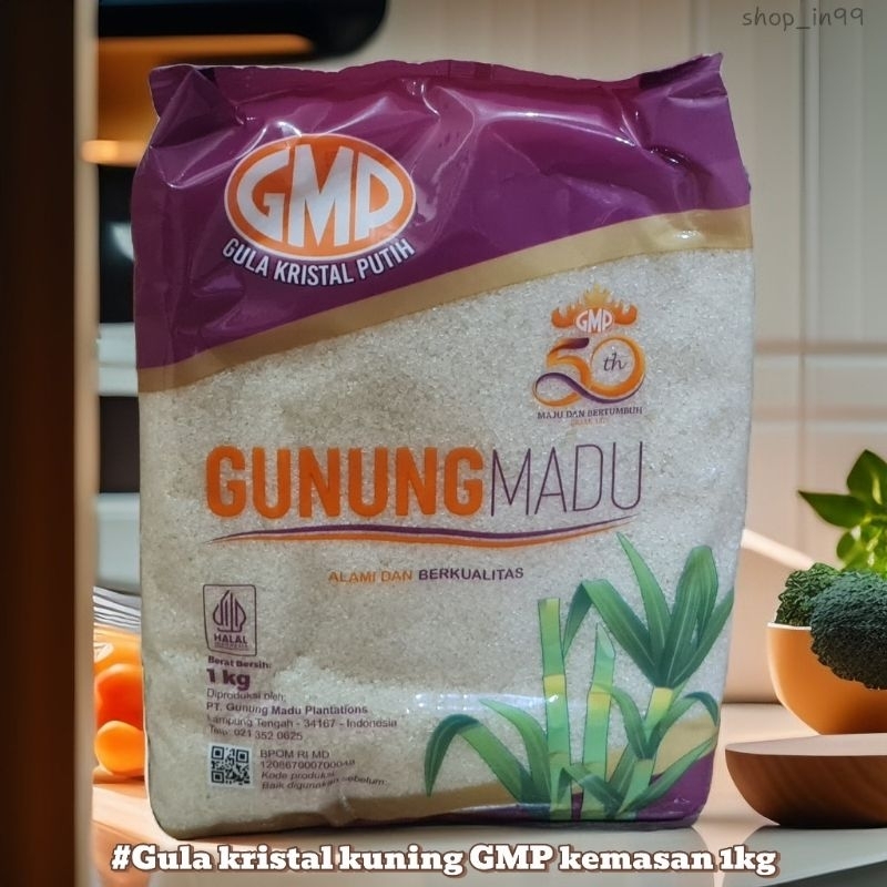 

Gula kristal kuning GMP kemasan 1kg