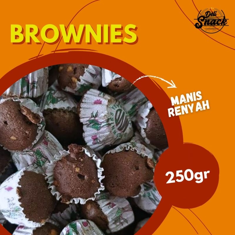 

[250gr] BROWNIES KERING SNACK GROSIR | Delisnack