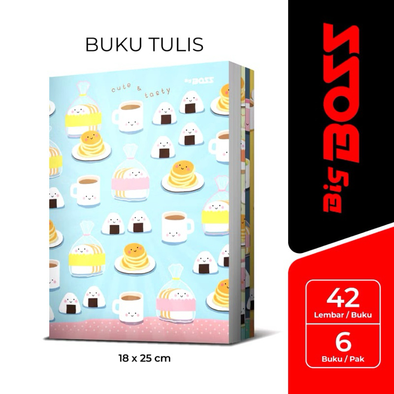 

Buku Tulis/Kertas Tulis/BIG BOSS(6pcs)