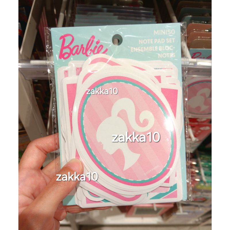 

Miniso Barbie Note Pad Set | Kertas Catatan Memo Kecil