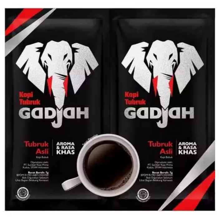 

KOPI GAJAH TUBRUK / KOPI BUBUK / 1 RENCENG ISI 20 PCS/ 7G