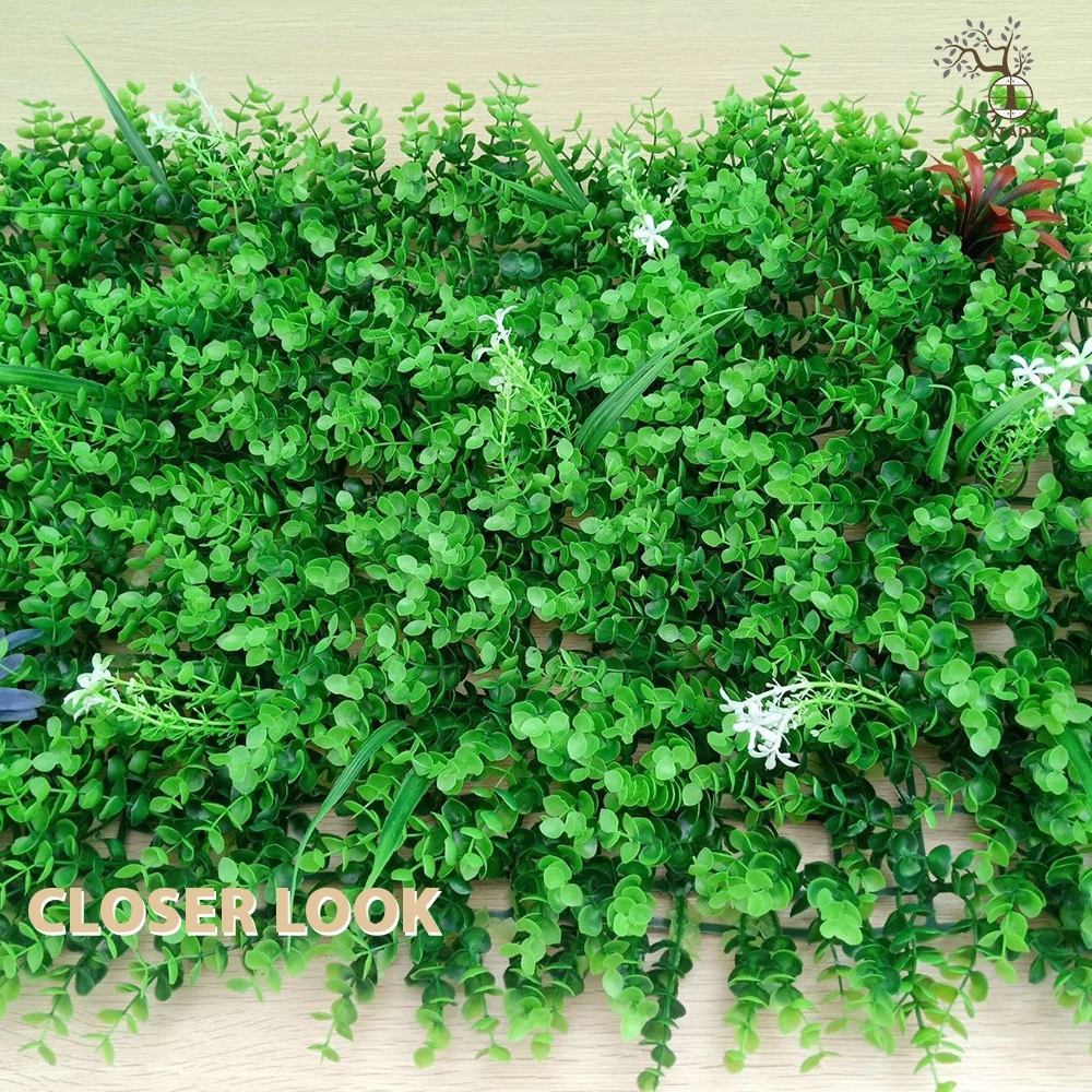 Rumput Dinding Sintetis Daun Hias Sintesis Dekorasi Dinding Artificial Rumput Plastik