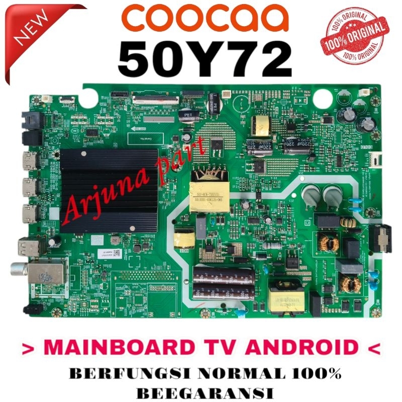 MAAINBOARD TV COOCAA 50Y72 / MB TV COOCAA 50Y72 / MODUL TV COOCAA 50Y72 / MESIN TV COOCAA 50Y72 / MB
