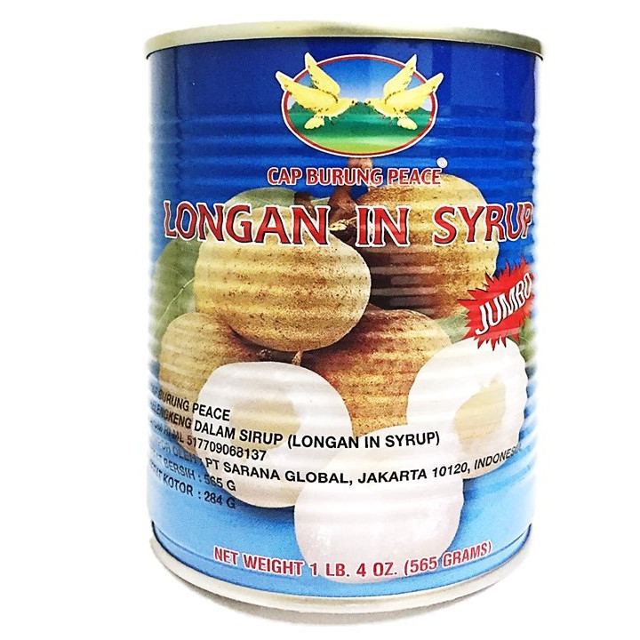 

CAP BURUNG PEACE LONGANS IN SYRUP 565 GRAM