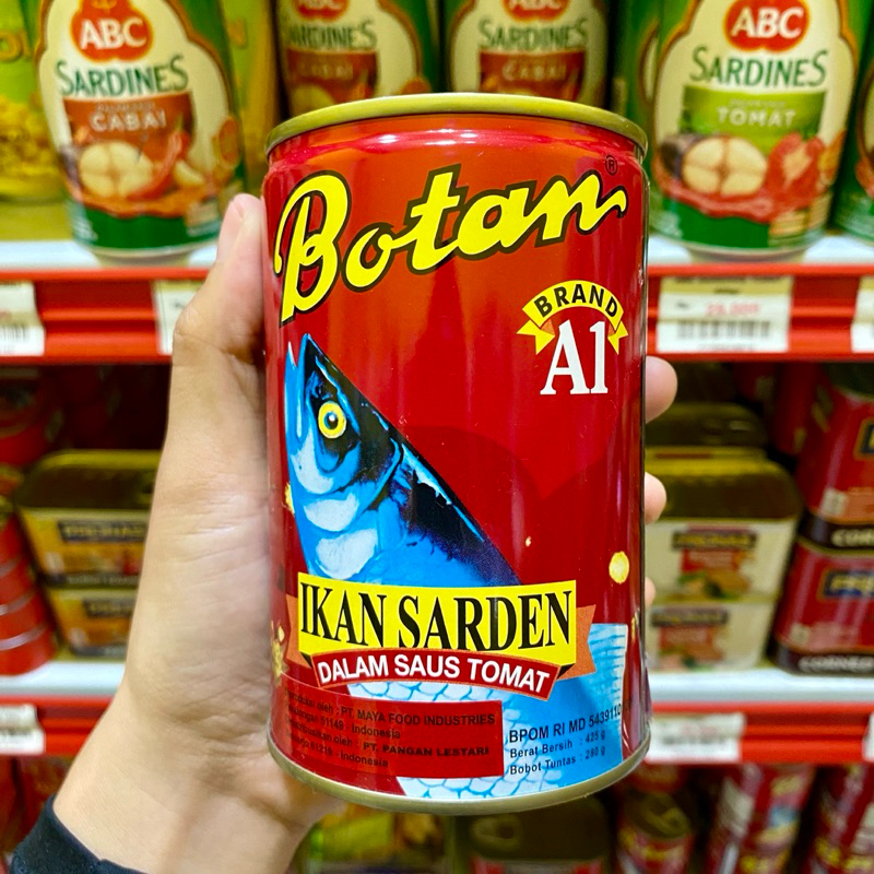 

Botan Ikan Sarden Saus Tomat 425gr