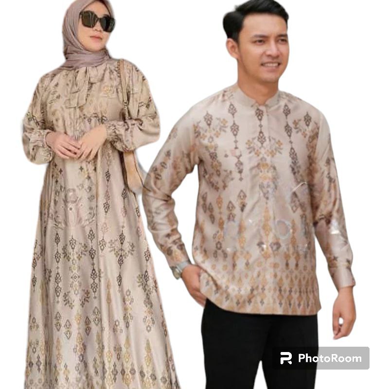 baju couple pasangan lebaran 2025 gamis couple pasangan baju batik suami istri baju couple keluarga