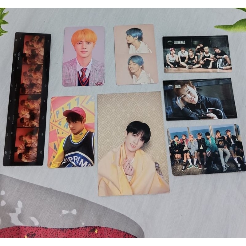 Photocard PC V, JIN, JK,  MOTS : Pesona, Postcard JK Photofilm BTS, PC GRUP, JIMIN Dark & Wild BTS a