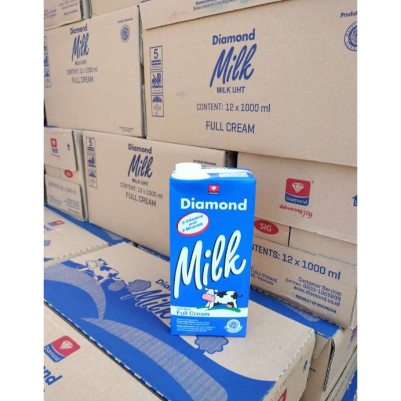 

SUSU FULL CREAM MILK DIAMOND || 1 LITER || SUSU UHT