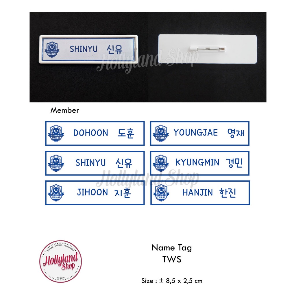

Name Tag Papan Nama Dada TWS (2pcs) Unofficial