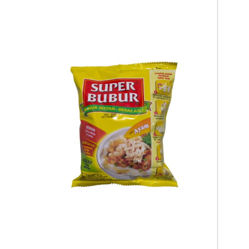 

Super Bubur Instant Rasa Ayam 45gr