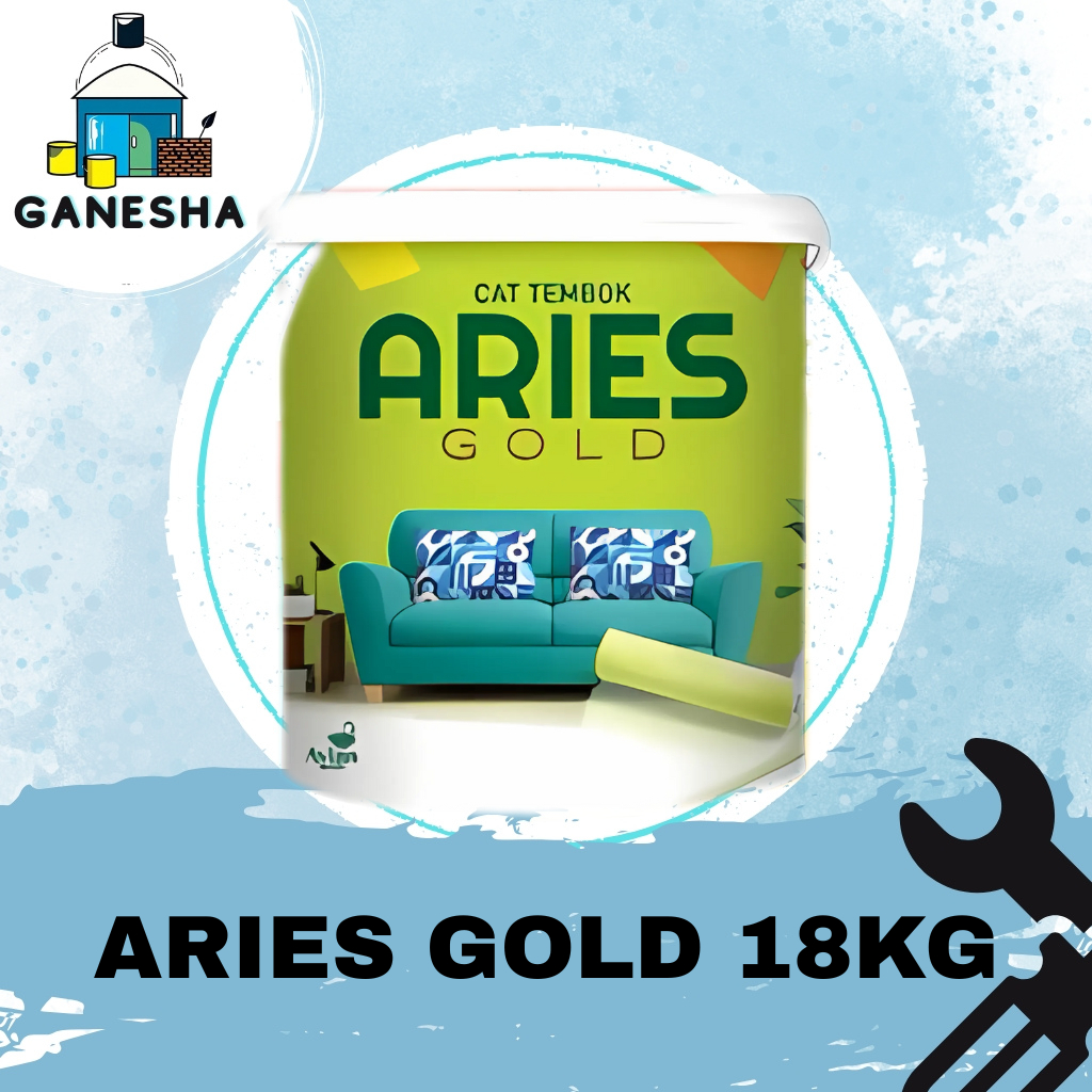 Cat tembok Aries Gold 18kg / 1 pail