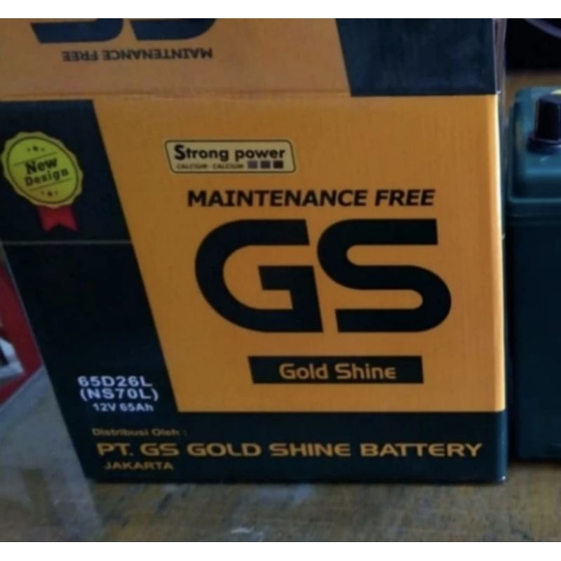 AKI BATERAI KERING GS GOLDSHINE NS70L/65D26L INNOVA DIESEL BENSIN GENSET