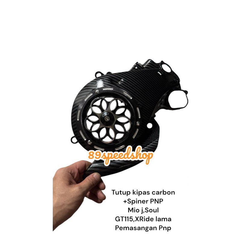 TUTUP KIPAS SPINER MUTER VESMET MIO J,MIO GT,Soul GT115,Fino115