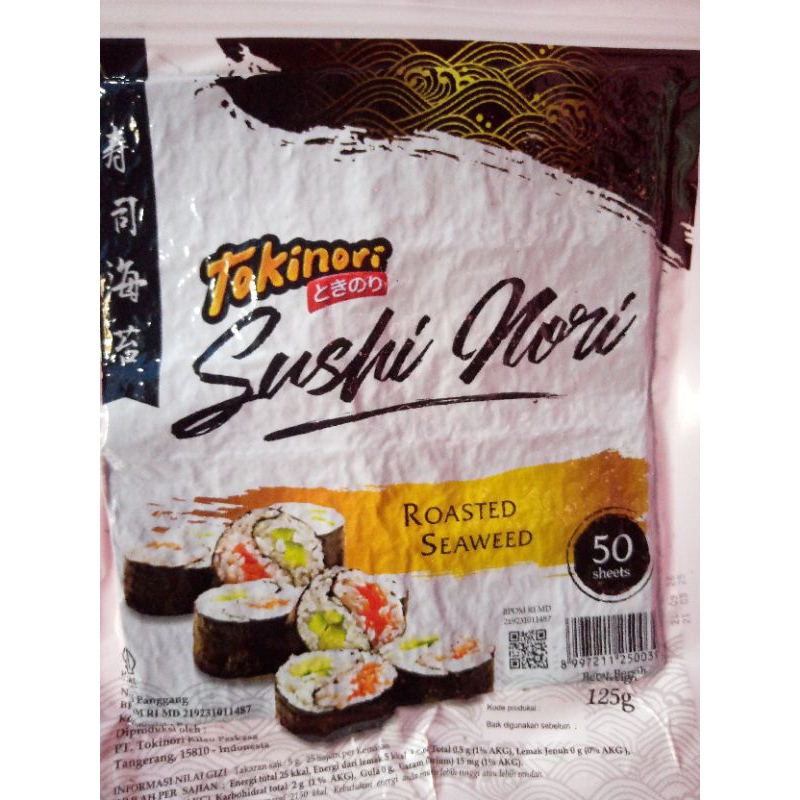 

Nori sushi isi 50 lembar roasted seaweed rumput laut kulit sushi bungkus kimbab bento Halal Termurah