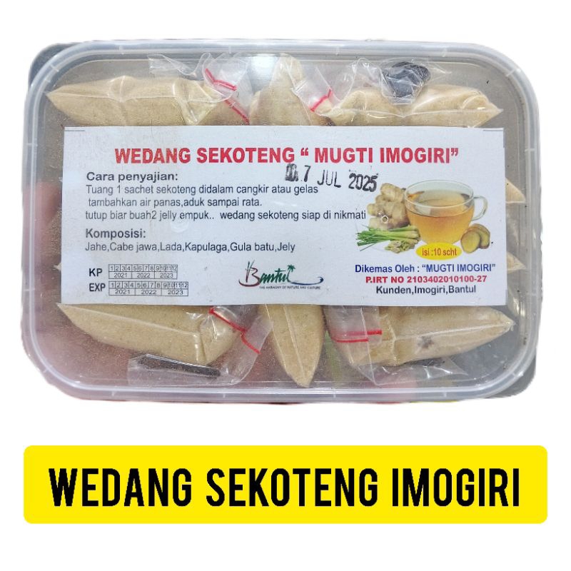 

Wedang sekoteng praktis - sekoteng Imogiri - wedang sekoteng kotak - isi 10 - oleh-oleh khas kota Jogja