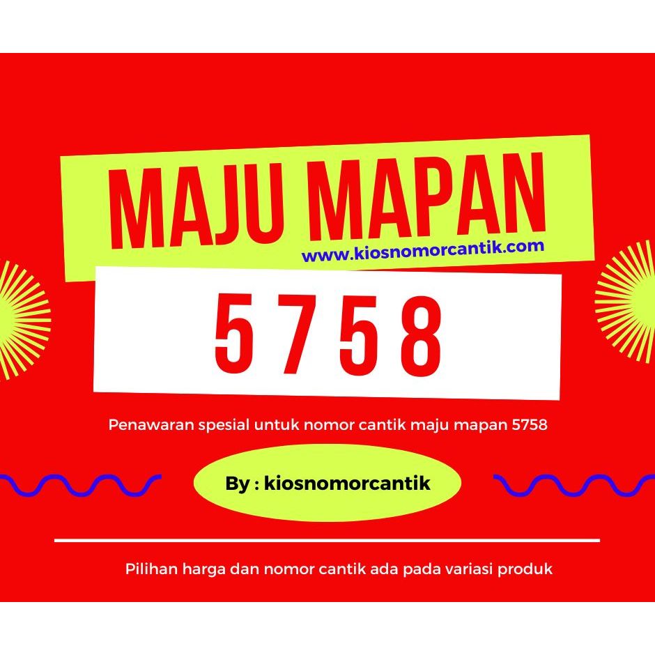 Kartu perdana telkomsel maju mapan murah Nomor cantik telkomsel 5758 nomer cantik telkomsel 5758 nom